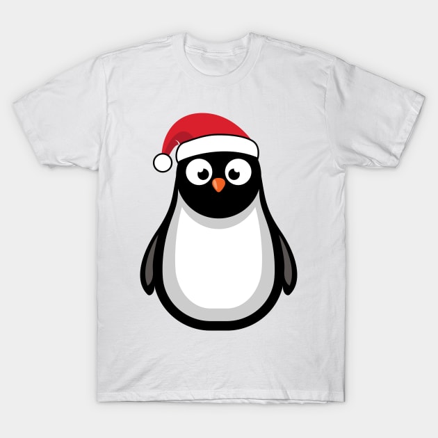 'Christmas Penguin' Cute Christmas Penguin T-Shirt by ourwackyhome